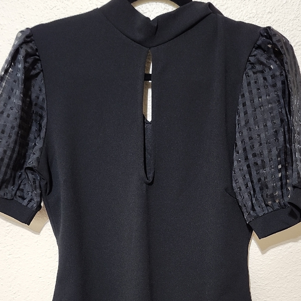 Mind Code Black Fitted Bodysuit With Cut Out And … - image 8